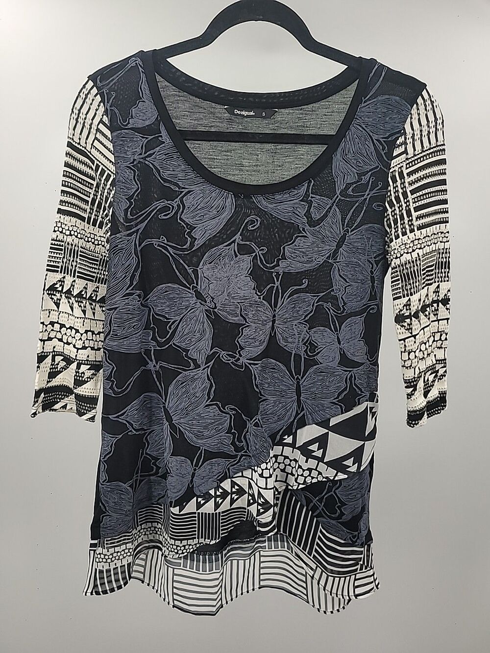 Desigual Respeto Top Sz S Boho Indie Bohemian